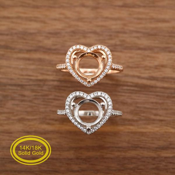 halo round prong ring settings solid 14k rose white gold with moissanite accents diy heart bezel tray for gemstones 1210076, Blue;slivery
halo round prong ring settings solid 14k rose white gold with moissanite accents diy heart bezel tray for gemstones 1210076, Blue;slivery