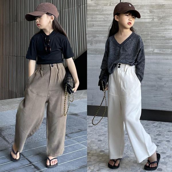 spring children's clothing children girls wide-leg tencel cotton pants trousers casual, Blue
spring children's clothing children girls wide-leg tencel cotton pants trousers casual, Blue