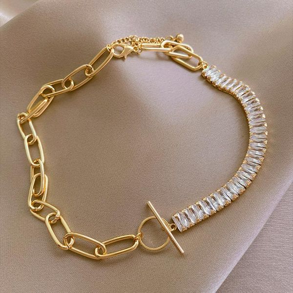 chokers punki mixed buckle gold chain square cubic zirconia geometric necklace women's fashion jewelry gift 2021, Golden;silver
chokers punki mixed buckle gold chain square cubic zirconia geometric necklace women's fashion jewelry gift 2021, Golden;silver