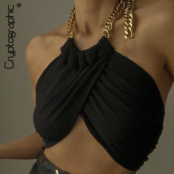 cryptographic summer fashion chic halter chain crop for women baless cropped feminino bla wrap 2021 streetwear, Black;white
cryptographic summer fashion chic halter chain crop for women baless cropped feminino bla wrap 2021 streetwear, Black;white