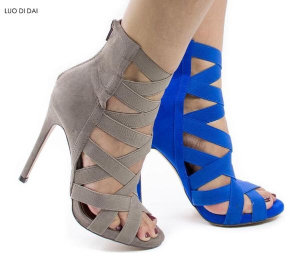 fashion women peep toe high heels party shoes summer gladiator sandals cuts out dress ankle wrap booties, Black
fashion women peep toe high heels party shoes summer gladiator sandals cuts out dress ankle wrap booties, Black