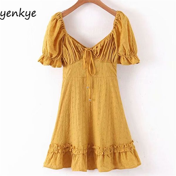 women jacquard yellow summer dress female puff sleeve v neck ruched a-line mini sdp9269 210514, Black;gray
women jacquard yellow summer dress female puff sleeve v neck ruched a-line mini sdp9269 210514, Black;gray