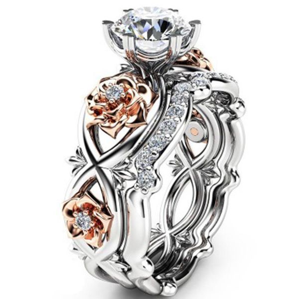wedding rings milangirl fashion hollow plant zircon rose gold engagement ring for female two-tone flower rhinestone, Slivery;golden
wedding rings milangirl fashion hollow plant zircon rose gold engagement ring for female two-tone flower rhinestone, Slivery;golden