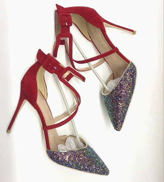 sandals the spring 2021 sequined heels pointed toe stiletto cross belt high-heeled shoes elegant fashion celebrity, Black
sandals the spring 2021 sequined heels pointed toe stiletto cross belt high-heeled shoes elegant fashion celebrity, Black