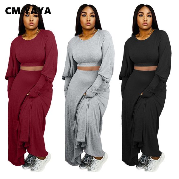 solid womens set lantern long sleeve tee maxi skirts set trasuit fitness two piece outfits streetwear long dressby air, White
solid womens set lantern long sleeve tee maxi skirts set trasuit fitness two piece outfits streetwear long dressby air, White