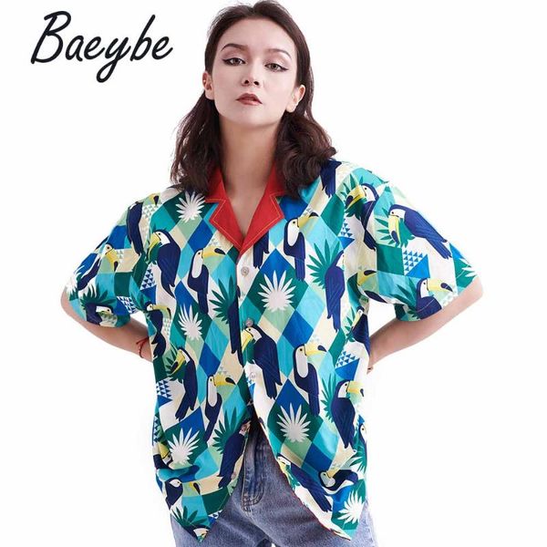 women's swimwear summer elegant blouse cartoon printed shirt male&female aloha shirts button up short sleeve casual clothing, White;black
women's swimwear summer elegant blouse cartoon printed shirt male&female aloha shirts button up short sleeve casual clothing, White;black
