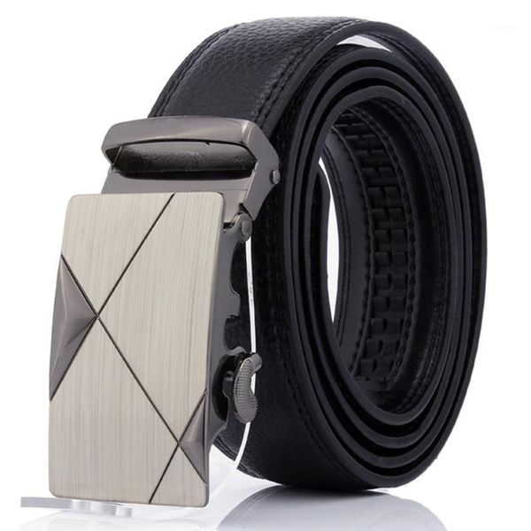 men automatic sliding buckle business leather belt ratchet designer adjustable1, Black;brown
men automatic sliding buckle business leather belt ratchet designer adjustable1, Black;brown