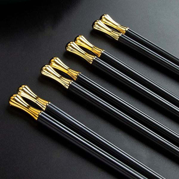 chopsticks 5 pair/set of world cup modeling alloy sushi cutlery gift reusable