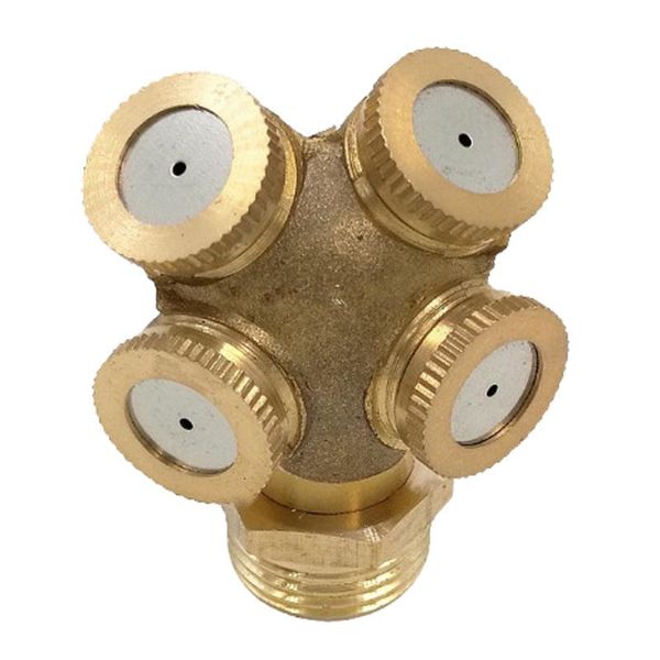 watering equipments 1/2" brass misting spray nozzle 4 holes for garden sprinklers irrigation connector fitting external thread water pi
watering equipments 1/2" brass misting spray nozzle 4 holes for garden sprinklers irrigation connector fitting external thread water pi