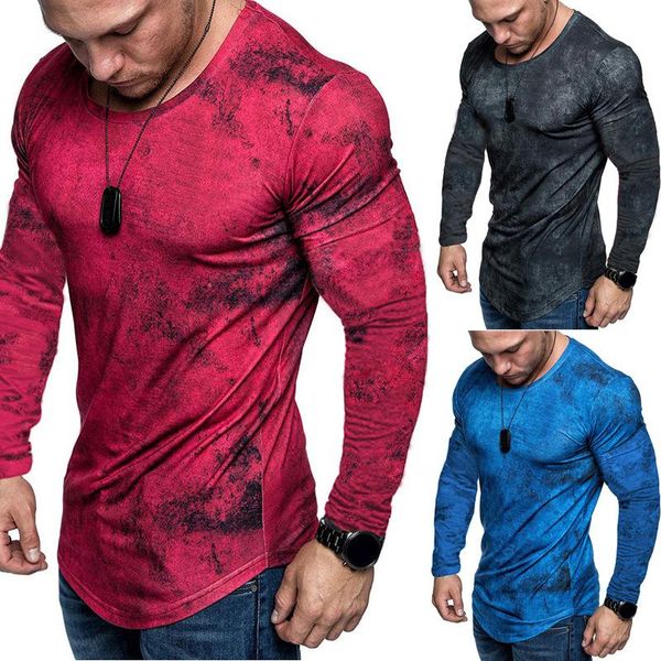 men's t-shirts 2021 autumn casual men tshirt long sleeve tie-dye distressed round neck fitness oversized t shirt for clothing, White;black
men's t-shirts 2021 autumn casual men tshirt long sleeve tie-dye distressed round neck fitness oversized t shirt for clothing, White;black