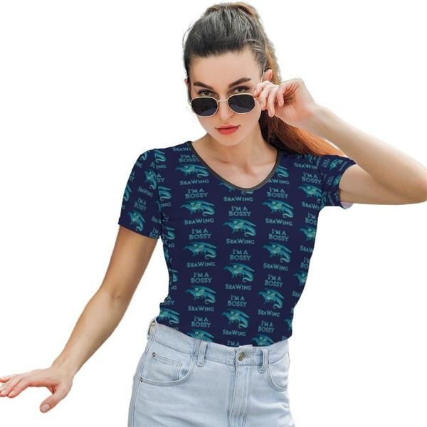 women's t-shirt dragon t shirt printed women fashion summer short sleeve o neck polyester tee, White
women's t-shirt dragon t shirt printed women fashion summer short sleeve o neck polyester tee, White