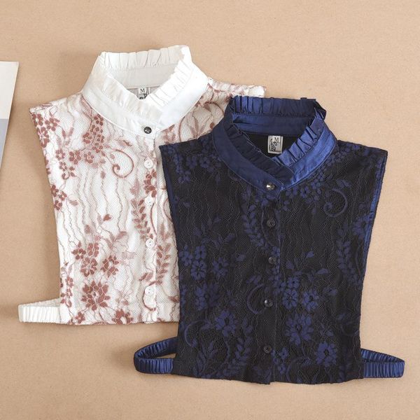 bow ties women embroidery fake collar female floral shirt detachable lapel ladies false half fuax cols, Black;gray
bow ties women embroidery fake collar female floral shirt detachable lapel ladies false half fuax cols, Black;gray