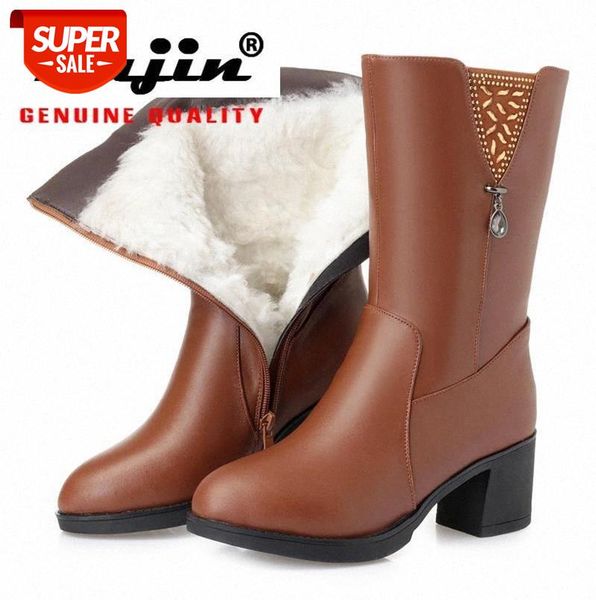 fujin snow boots genuine leather wool women fashion warm fur warm shoes mid calf boots solid platform for women winter #6109
fujin snow boots genuine leather wool women fashion warm fur warm shoes mid calf boots solid platform for women winter #6109