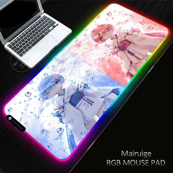 mouse pads & wrist rests 40*90cm re:zero anime rgb xl gaming rem pad anti-slip rubber base computer keyboard mousepad mat for pc
mouse pads & wrist rests 40*90cm re:zero anime rgb xl gaming rem pad anti-slip rubber base computer keyboard mousepad mat for pc