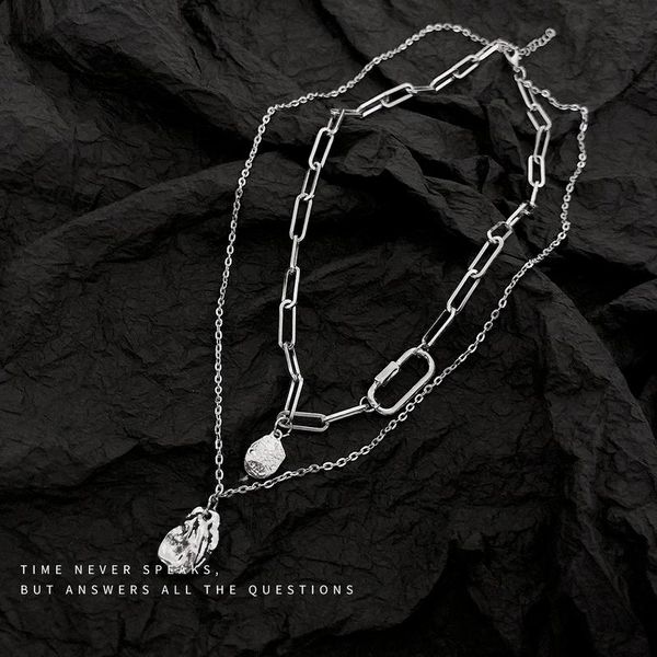 chains layered necklaces woman hollow women necklace geometric pendant chain clavicle silver color vintage european stainless naszyjnik
chains layered necklaces woman hollow women necklace geometric pendant chain clavicle silver color vintage european stainless naszyjnik