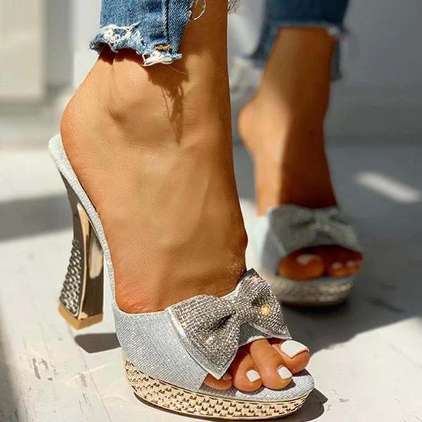 trendy fashion female bowknot slippers 2021 summer women platform crystal thick high heels shoes slipper, Black
trendy fashion female bowknot slippers 2021 summer women platform crystal thick high heels shoes slipper, Black