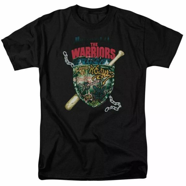 the warriors shield t shirt licensed movie retro classic tee new black, White;black
the warriors shield t shirt licensed movie retro classic tee new black, White;black