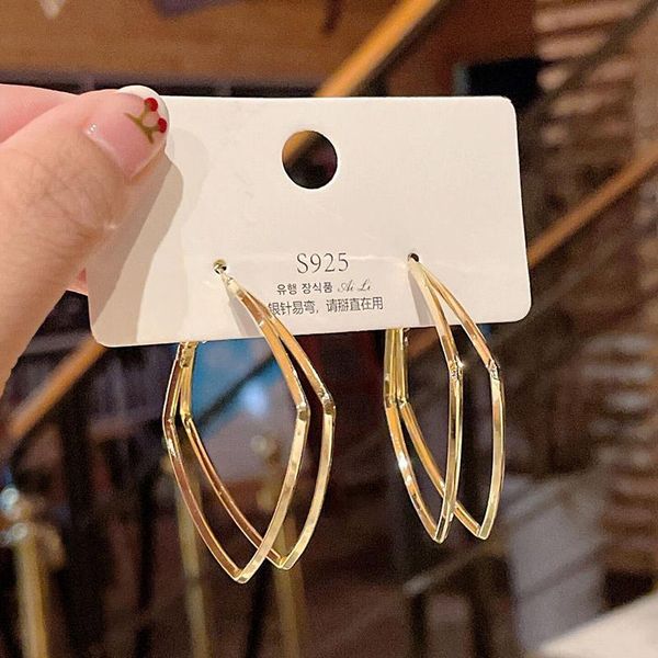 hoop & huggie blijery double layer irregular square metal earrings female korean temperament big geometric earring women jewelry gift, Golden;silver
hoop & huggie blijery double layer irregular square metal earrings female korean temperament big geometric earring women jewelry gift, Golden;silver