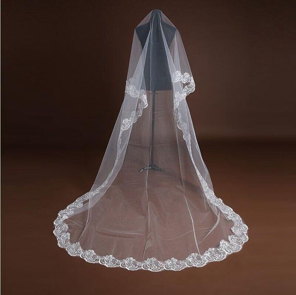 bridal veils one layer wedding without comb lace edge veil bride accesorios de la boda voile mariée, Black
bridal veils one layer wedding without comb lace edge veil bride accesorios de la boda voile mariée, Black