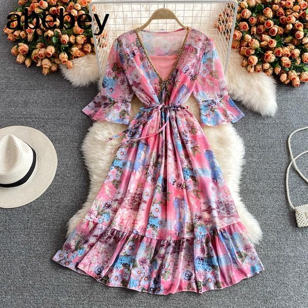 casual dresses 2021 summer sweet v-neck flare sleeve dress high waist lace up ruffles patchwork print mid-length a-line, Black;gray
casual dresses 2021 summer sweet v-neck flare sleeve dress high waist lace up ruffles patchwork print mid-length a-line, Black;gray