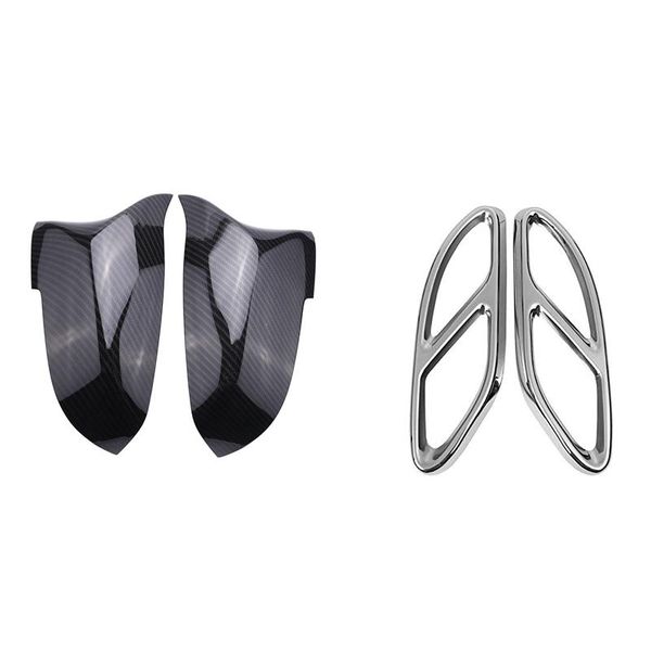 manifold & parts 2 pair car accessories: 1 carbon fiber side mirror cover exhaust pipe tail trim
manifold & parts 2 pair car accessories: 1 carbon fiber side mirror cover exhaust pipe tail trim