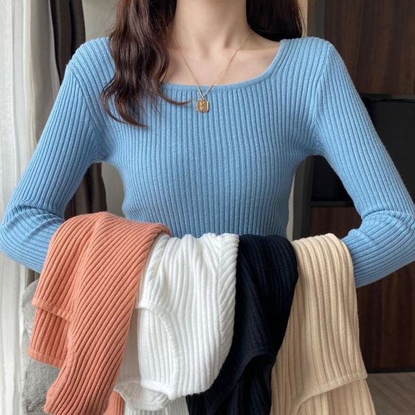 women's sweaters autumn winter women sweater solid slim long sleeve fashion o-neck pullover woman femme f157, White;black
women's sweaters autumn winter women sweater solid slim long sleeve fashion o-neck pullover woman femme f157, White;black