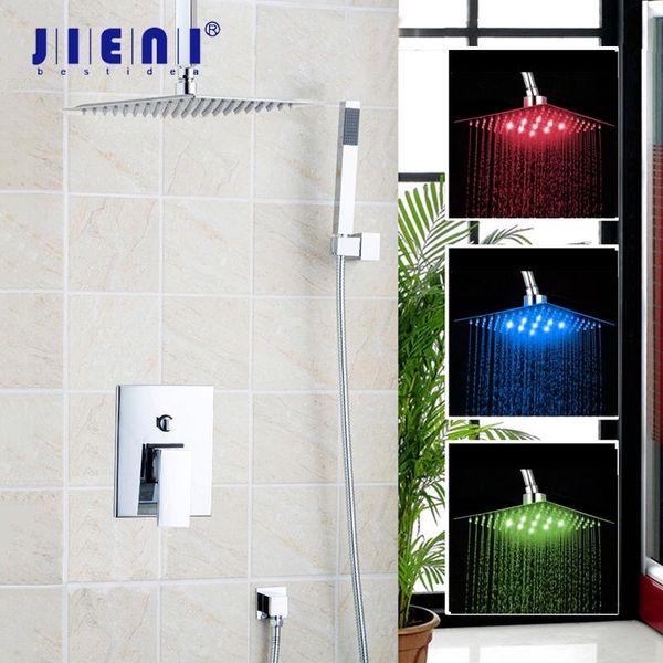 jieni 8 10 12 16 inch led ceiling mount bathroom rain shower set chrome square led light shower head set handlde
jieni 8 10 12 16 inch led ceiling mount bathroom rain shower set chrome square led light shower head set handlde