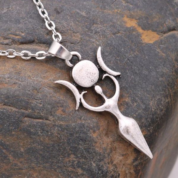 pendant necklaces wiccan goddess moon necklace witchcraft fashion accessories jewelry for women dropship, Silver
pendant necklaces wiccan goddess moon necklace witchcraft fashion accessories jewelry for women dropship, Silver