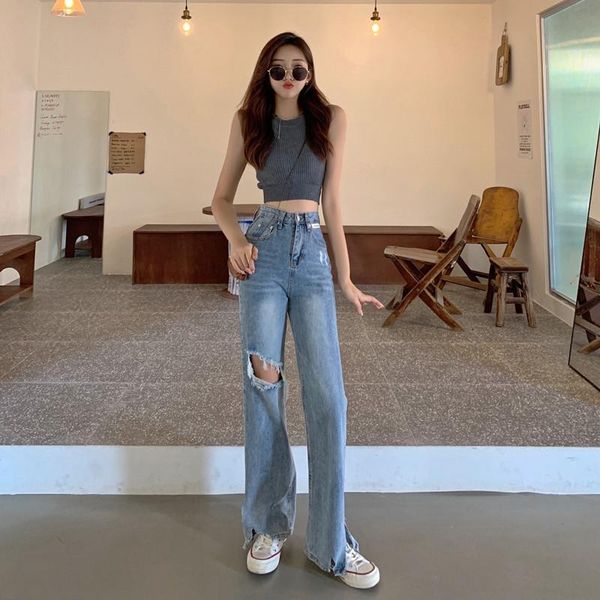 women's jeans elegant fashion women full length high waist denim wide leg pants for female clothing summer 2021 s-5xl, Blue
women's jeans elegant fashion women full length high waist denim wide leg pants for female clothing summer 2021 s-5xl, Blue