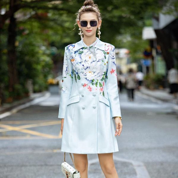 women's wool & blends windbreaker designer fashion elegant autumn women lapel long sleeve flowers print button party casual mid, Black
women's wool & blends windbreaker designer fashion elegant autumn women lapel long sleeve flowers print button party casual mid, Black