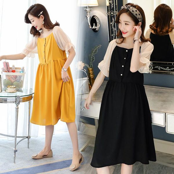 maternity dresses summer dress woman fashion chiffon stitching pregnant clothing -2xl, White
maternity dresses summer dress woman fashion chiffon stitching pregnant clothing -2xl, White
