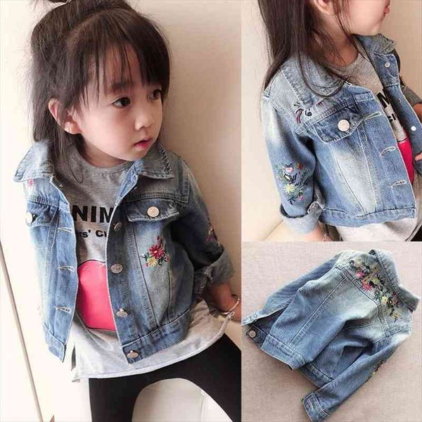 girl denim jacket coat flower embroidery fashion childrens spring autumn kids baby girls, Blue;gray
girl denim jacket coat flower embroidery fashion childrens spring autumn kids baby girls, Blue;gray