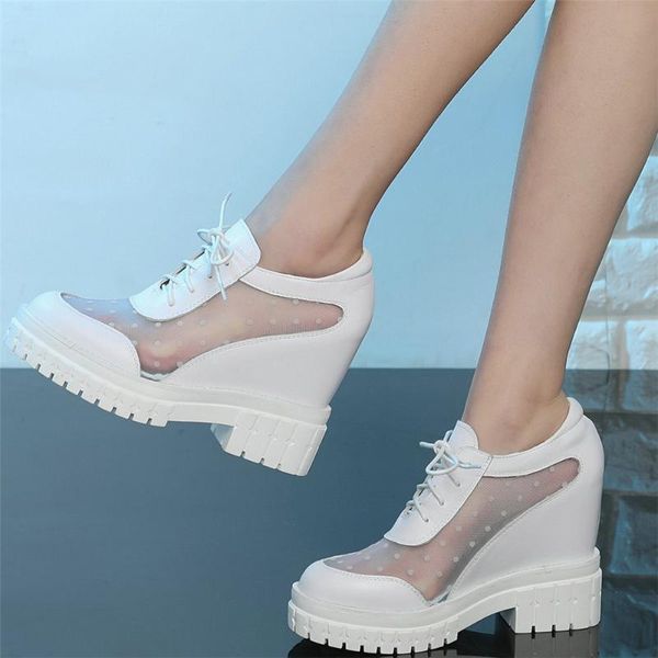fashion sneakers women genuine leather high heel motorcycle boots female breathable mesh round toe platform pumps casual shoes, Black
fashion sneakers women genuine leather high heel motorcycle boots female breathable mesh round toe platform pumps casual shoes, Black