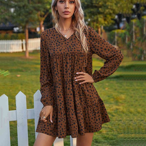 dress draped polka dot mini dress women 2021 spring clothes long sleeve v neck ladies casual loose vintage patchwork pullover dresses zn2v, Black;gray
dress draped polka dot mini dress women 2021 spring clothes long sleeve v neck ladies casual loose vintage patchwork pullover dresses zn2v, Black;gray