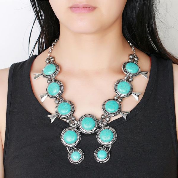 pendant necklaces ethnic maxi round natural blue stone necklace for women vintage antique silver plated unique design fashion jewelry
pendant necklaces ethnic maxi round natural blue stone necklace for women vintage antique silver plated unique design fashion jewelry