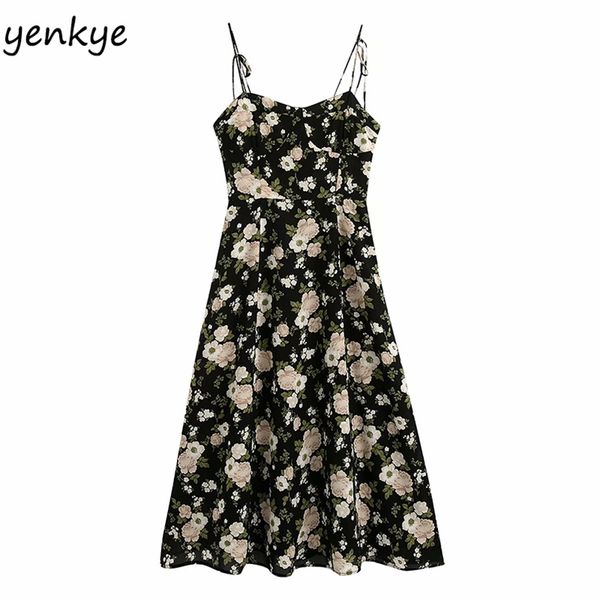 vintage floral print dress women backless sleeveless spaghetti strap modern female a-line midi summer chiffon 210514, Black;gray
vintage floral print dress women backless sleeveless spaghetti strap modern female a-line midi summer chiffon 210514, Black;gray