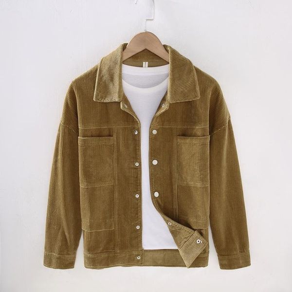 men's jackets 86007 autumn men corduroy jacket handsome korean style fashion tooling youth boyfriend long sleeve multi-pocket khaki coa, Black;brown
men's jackets 86007 autumn men corduroy jacket handsome korean style fashion tooling youth boyfriend long sleeve multi-pocket khaki coa, Black;brown