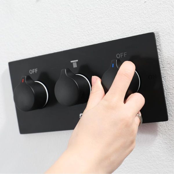 shower control switch valve brass bathroom faucet 4 water out wall mounted concealed chrome/black controller sets
shower control switch valve brass bathroom faucet 4 water out wall mounted concealed chrome/black controller sets