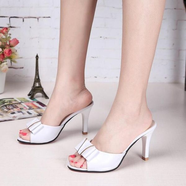 sandals summer women thin high heels 8.5 cm elegant concise platform pump party slipper bowknot woman peep toe fashion shoes, Black
sandals summer women thin high heels 8.5 cm elegant concise platform pump party slipper bowknot woman peep toe fashion shoes, Black