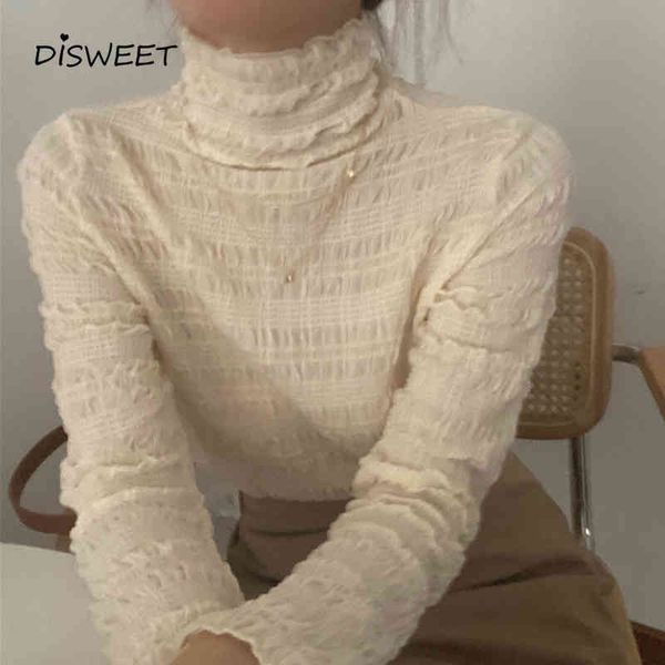 sweaters chiffon pleated woman korean long-sleeved solid loose women's pullover spring autumn slim high collar shirt women, White;black
sweaters chiffon pleated woman korean long-sleeved solid loose women's pullover spring autumn slim high collar shirt women, White;black