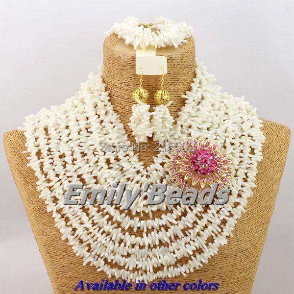 earrings & necklace exquisite african wedding coral beads jewelry set white nigerian bridal bracelet wholesale cj162, Silver
earrings & necklace exquisite african wedding coral beads jewelry set white nigerian bridal bracelet wholesale cj162, Silver