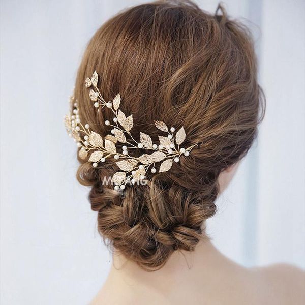 hair clips & barrettes korean stylish high-end gold leaves bridal gowns beads wedding accessories jewelry pearl trimming hairgrips ornament, Golden;silver
hair clips & barrettes korean stylish high-end gold leaves bridal gowns beads wedding accessories jewelry pearl trimming hairgrips ornament, Golden;silver