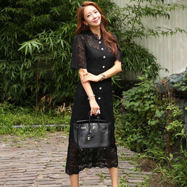 vintage white women high waist lace long dresses elegant summer hollow out floral single-breasted party work 210529, Black;gray
vintage white women high waist lace long dresses elegant summer hollow out floral single-breasted party work 210529, Black;gray