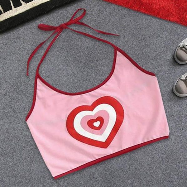 women's tanks & camis 2021 summer pink love heart print slim tight spaghetti strap halter backless crop fashion ladies short tee, White
women's tanks & camis 2021 summer pink love heart print slim tight spaghetti strap halter backless crop fashion ladies short tee, White
