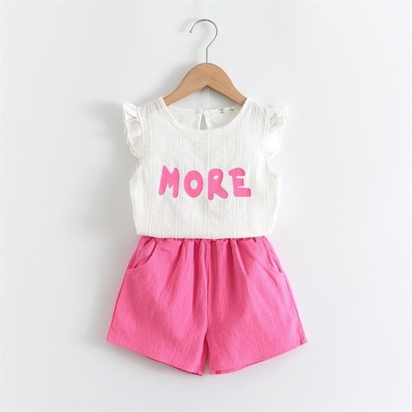 menoea children sets summer style kids fly sleeve flower sweatshirts+pants with belt design 3-7y baby girls clothes suits 210326, White
menoea children sets summer style kids fly sleeve flower sweatshirts+pants with belt design 3-7y baby girls clothes suits 210326, White