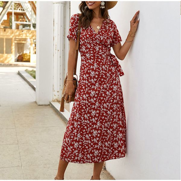 casual dresses floral print sashes women midi dress vintage v-neck short sleeve female summer elegant fashion lady vestidos ljb6, Black;gray
casual dresses floral print sashes women midi dress vintage v-neck short sleeve female summer elegant fashion lady vestidos ljb6, Black;gray