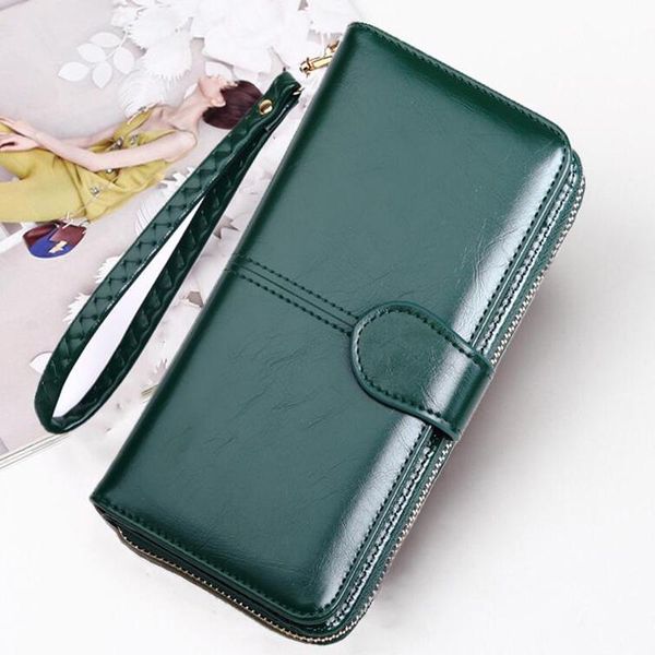 wallets leather women long zipper wallet purse female green clutch portomonee for gift money bag coin card holder 2021, Red;black
wallets leather women long zipper wallet purse female green clutch portomonee for gift money bag coin card holder 2021, Red;black