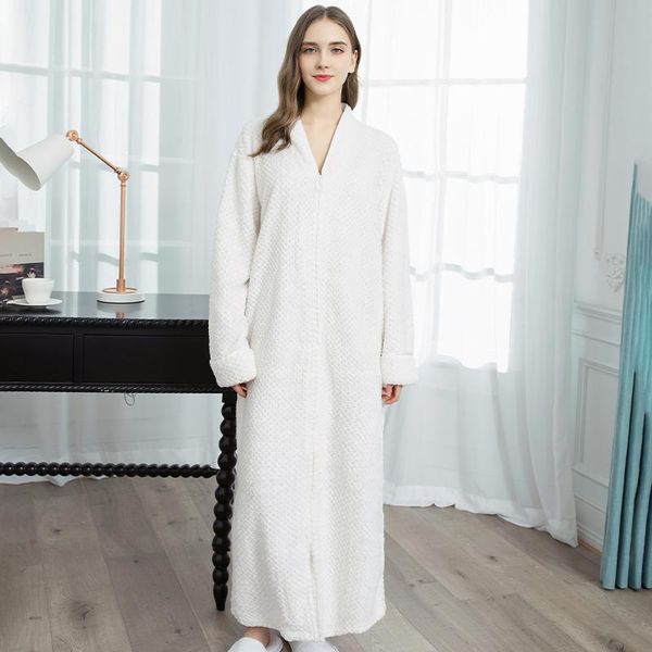 women's sleepwear autumn and winter flannel nightdress women thickened lengthened pineapple grid robe bathrobe couple men's pajama, Black;red
women's sleepwear autumn and winter flannel nightdress women thickened lengthened pineapple grid robe bathrobe couple men's pajama, Black;red