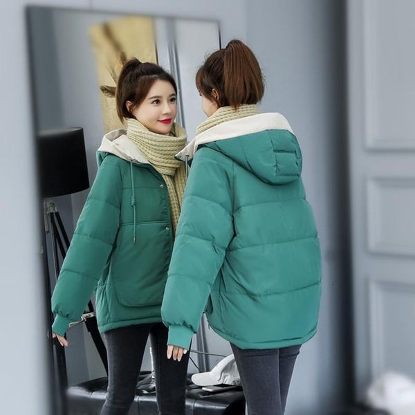 women's vests down cotton padded jacket female student ins short hooded warm bread suit winter korean loose thick coat, Black;white
women's vests down cotton padded jacket female student ins short hooded warm bread suit winter korean loose thick coat, Black;white