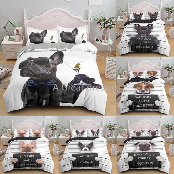 bedding sets cute 3d dog set animal duvet cover pillowcase 2/3 pcs funny bed twin/full/ / king size cartoon home textile
bedding sets cute 3d dog set animal duvet cover pillowcase 2/3 pcs funny bed twin/full/ / king size cartoon home textile